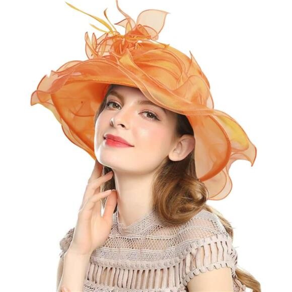Classy Sun Hat for Women Ladies 1x-3189-orange